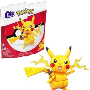 Pokemon Mega Pikachu Building Set - Yellow and Red